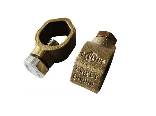 Earthing Rod Clamps for Direct Burial with SS Screws